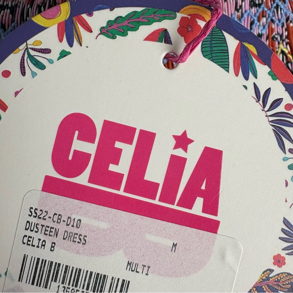 NEW CELIA B FLORAL DUSTEEN DRESS - Picture 13 of 13